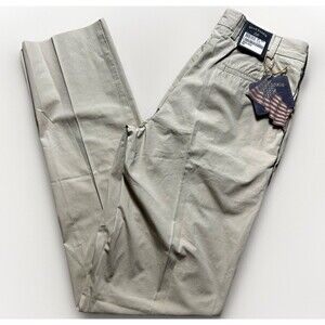Bills Khakis M2-TPKH Size 34 Pants Pleated Front Tropical Poplin Unfinished